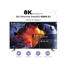 Phd03 8k 60hz Ultra Yüksek Hızlı Hdmı & Ethernet Kablosu, 48gbps Veri Aktarım Hızı, Hdmı 2.1, Hdr, Earc, 3d Ready Teknolojisi, Bilgisayar Monitörü, Uhd Tv, Ps5, Ps4 Uyumlu 3 Metre Kablo