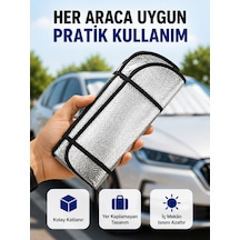 Araç Ön Cam Güneşlik Isı Yalıtımlı Katlanabilir Model Renault Megane Honda Civic Opel Astra Ford Focus - Lisinya St 40357442