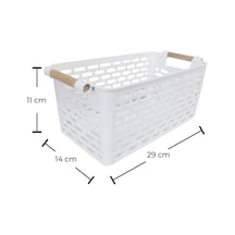 Plastik Saplı Sepet Organizer Plastik Çok Renkli Diğer