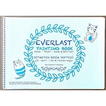 Gıpta Bitmeyen Resim Defteri Plastik Kapak Spiralli 25x35 4 Yp Everlast