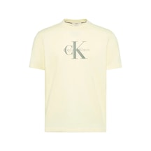 Calvin Klein Ss Hero Monologo Tee, 486 Sarı Erkek T-shirt