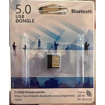 Store Bluetooth 5.0 Usb Adaptör, Mini Dongle Bluetooth Alıcı, Pc Laptop Notebook İçin Kablosuz Bluetooth Çevirici, Windows 10/11 Tak Çalıştır Usb Bluetooth Dongle