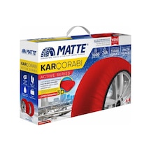 Matte Kar Çorabı Kar Zinciri Muadili Large Kırmızı