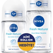 Nivea Fresh Kadın Roll-on 50 Ml + Roll-on 25 Ml Hediye