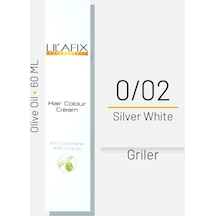 Lilafix Krem Profesyonel Tüp Saç Boyası 60ml - 0.02 Silver White