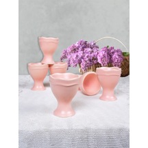 Keramika Mat Açık Pembe Juliet Yumurtalık 7 CM 6 'lı