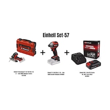 Einhell Set-57 Einhell Professional Tp-jst 18/135 Li Bl S-f Akülü Dekupaj Testere+einhell Tp-cı 18/250-c Li Bl Akülü Darbeli Vidalama+einhell 18v 2,5