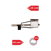 Etiketli Kanallı Pano Kancası 15 Cm Siyah Mağaza Raf Askı Kancası 500 Adet