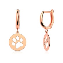 Sade Minik Pati Rose Gümüş Küpe