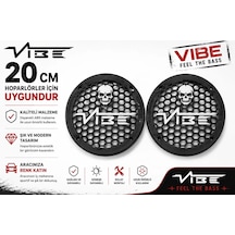 Vibe Black Death 20cm Hoparlör Kapağı - Vibe Logolu Kaliteli Plastik Midrange Hoparlör Kapak 20 Cm -