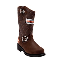 Harley Davidson Laconıa 644 Hakiki Deri Unisex Bot Kahverengi