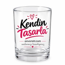 Kişiye Özel - Şeffaf Cam Viski Bardağı