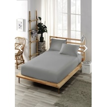 Ecosse Fitted Lastikli Çarşaf Seti %100 Pamuklu Gri Ecosse Fitted Lastikli Çarşaf Seti %100 Pamuklu Gri