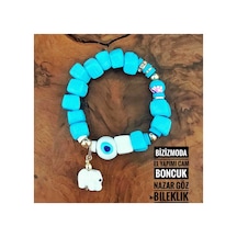 Cam Bodrum Boncuk Charm Murano Nazar Boncuk Bileklik Nazar Boncuklu Bileklik Mavi 53771016