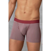 Doreanse Erkek Modal Çizgi Desenli Normal Paça Boxer 1866-Lacıvert Lacivert