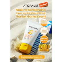 Bebek Ve Çocuklar İçin Mineral Filtreli Güneş Kremi Atopalm Zinc Mild Up Sun Cream Spf50+ Pa++++