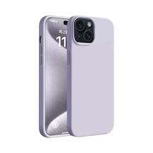 Newface Apple iPhone Uyumlu 15 Plus Kılıf First Silikon - Lila