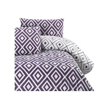 Menderes Home Cotton Collection Ranforce Tek Kişilik Nevresim+yastık Soft Mor