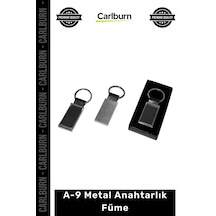 Özel Üretim Lüks Şık Dayanıklı Modern Kaliteli Hediyelik Aksesuar A9 Metal Anahtarlık Füme 1 Adet