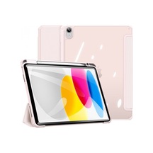 More TR Dux Ducis Apple Uyumlu iPad 10.2 2022 Kılıf Toby Series Kalem Yerli Manyetik Kapaklı Kılıf - Pembe