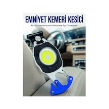 Şarjlı Acil Durum Feneri Elektronik Çakmak Tornavida Ve Emniyet Kemeri Li Taşın - Hs08371080-7 Renkli Renkli