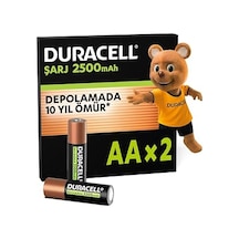 Duracell Şarj Edilebilir Aa Kalem Pil 2 Li Paket , 2500 Mah Nimh