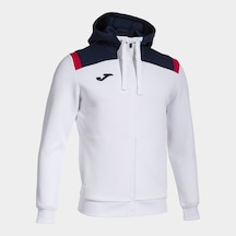 Beyaz - Lacivert Joma Erkek Futbol Sweatshirt Toledo Zip-up Hoodie 103737.203 BEYAZ