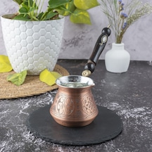 4 Kişilik El Yapımı Kalın Bakır Cezve Gaziantep Üretimi, Geleneksel Türk Kahvesi Cezvesi