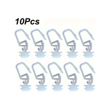 Dream011 10 Adet Pvc Stor Perde Rayı Taşıyıcı Rulo Kancalar Karavan Ev Perde Sistemi