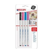 Edding 4600 Kumaş Boyama Kalemi 4Lü Set Eğlenceli Renkler