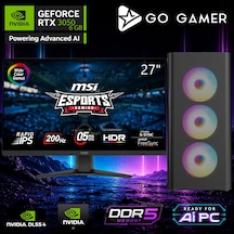 Go Gamer AE434D R7-7700X 32 GB 1 TB SSD RTX3050 6 GB 27" Free Dos Oem Paket Masaüstü Oyuncu Bilgisayarı