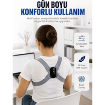 Lb Şarjlı Akıllı Dik Duruş Destek Aparatı Ayarlanabilir Omuz Bandı