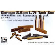 Afv Club Af35072 1/35 Ölçek, 8,8cm L/71 Tank Gun Cephane Ve Aksesurar Seti, Plastik Model Kiti-52313