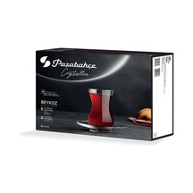 Paşabahçe Beykoz Crystallin Çay Takımı 12 Parça Çay Bardağı Seti Şeffaf