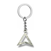 Yamuk Üçgen Figürlü Anahtarlık Zamak Metal Unisex Aksesuar