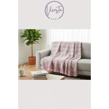 Yumuşacık Scotch Battaniye 150 200 Cm Sıcak, Şık Ve Konforlu Tasarım Pembe