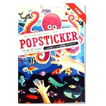 Lama Deniz Hayvanları Popsticker Yapıştırma Posteri 22x30 1 Poste