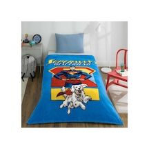 Özdilek Superman Friends Tek Kişilik Baskılı Battaniye Mavi