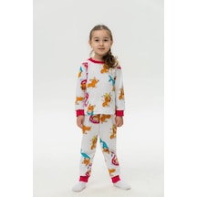 Optovıckoff Kız Çocukları İçin Köpekli Pijama 268662663 Pembe