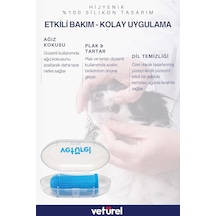 Tr Köpek Diş Fırçası Köpek Parmak Silikon Fırça Diş Temizleyici Plak Tartar Yumuşak Saklama Kutulu 2li