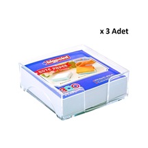 Bigpoint Akrilik Küp Notluk Dolu Beyaz 95x95mm X 3 Adet