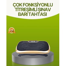 Titreşimli Egzersiz Platformu Evde Fitness Ve Güçlendirme Siyah