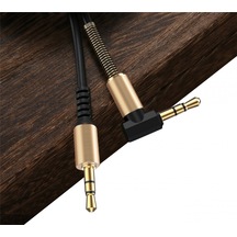 Concord Kablo Aux C-807 Spiral L Başlıklı Ses Kablosu