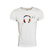 Beyaz Baskılı T-Shırt-Beyaz (423711031) Beyaz