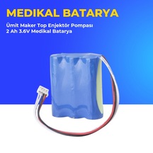 Ümit Maker Top Enjektör Pompası 2 Ah 3.6v Medikal Batarya