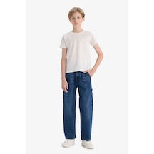 Defacto Mavi Erkek Çocuk Jean Pantolon F0457a8/nm28 Mavi