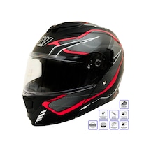 My Helmets Mks002-bgr Güneş Vizörlü Şeffaf Çene Açılır Motosiklet Kaskı