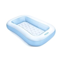 Intex Yumuşak Tabanlı Kare Havuz 166x100x28cm Ih57403 Mavi