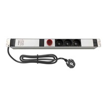 Amp Connect 19" 1u 3'lü Schuko Direkt Bağlantılı Volt/amper Gösterheli Kabinet Grup Prizi Pdu