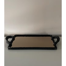 Selim Dekor Nexus Tepsi Siyah Siyah